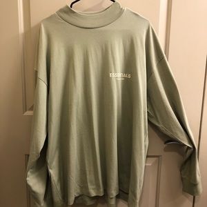Essentials - Fear of God Long Sleeve Shirt (Sea Foam)